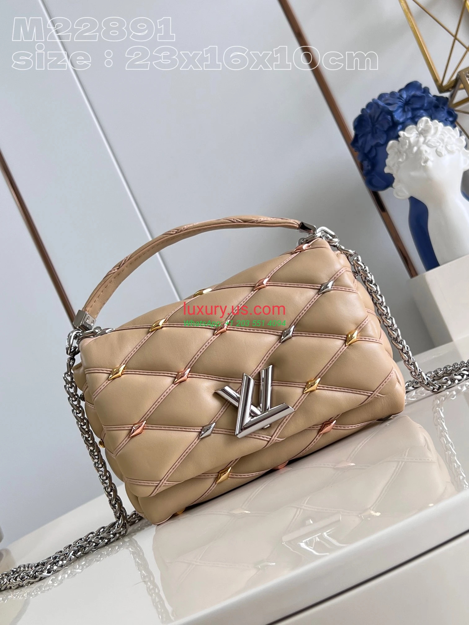 Louis Vuitton Twist M22891 23x16x10 cm Beige - Replica Bag high-quality replicas, exquisite design, perfect details. Louis Vuitton Twist M22891 23x16x10 cm Beige - Replica Bag high-quality replicas, exquisite design, perfect details.
