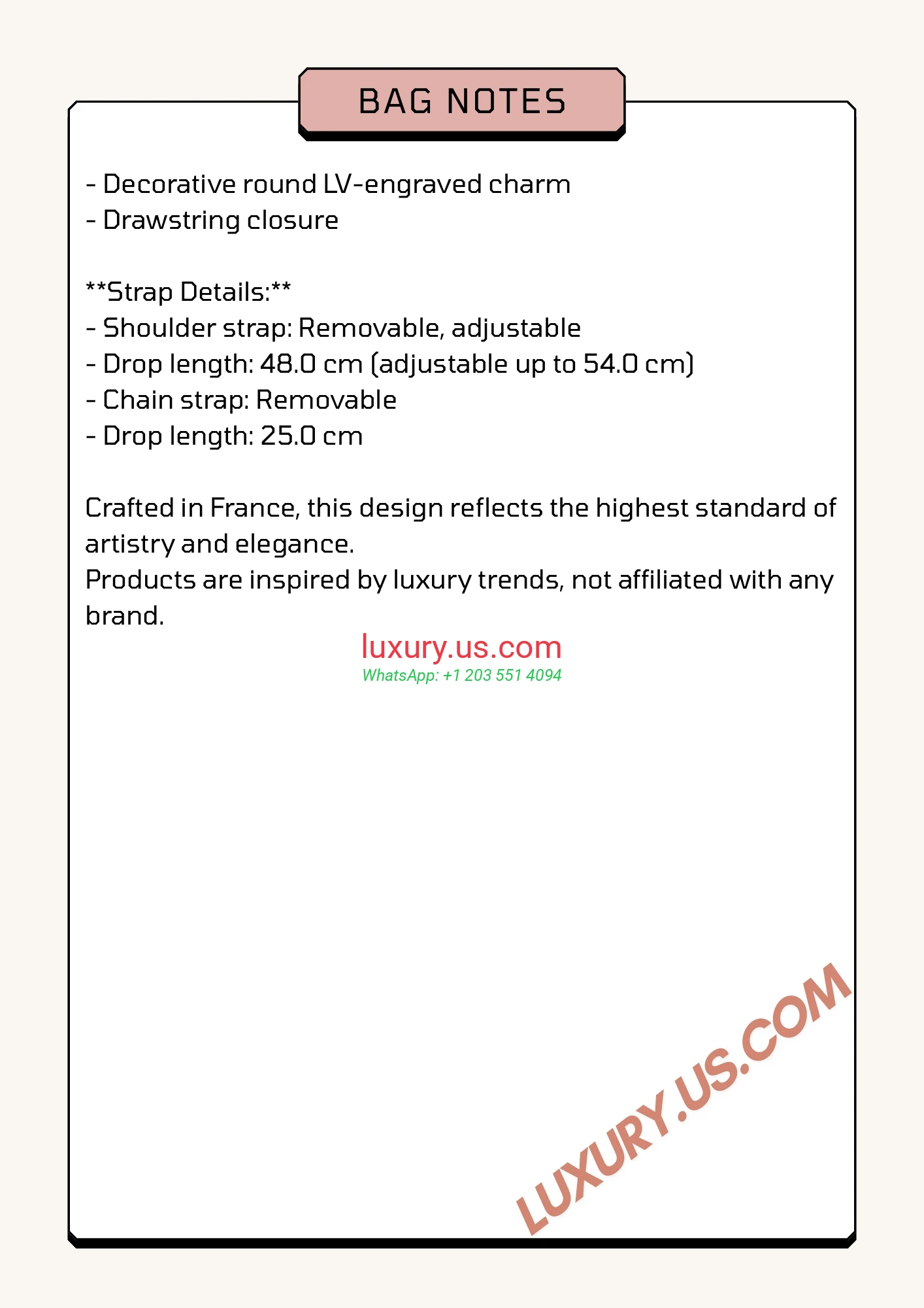 LOUISVUITTON Noé M57099 11.5x11.5x11.5 cm - Replica Bag high-quality replicas, exquisite design, perfect details.